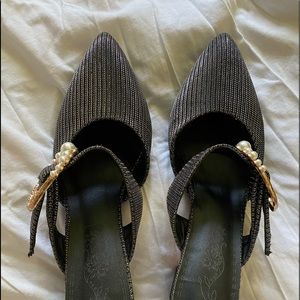 Stunning eclectic slip on shoes. Never worn.